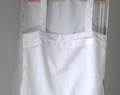 1970's / 80's French Vintage Lingerie ~ White pintuck Camisole / Summer top