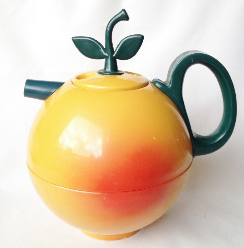 Novelty thermos style apple teapot by nivagcollectables on Etsy