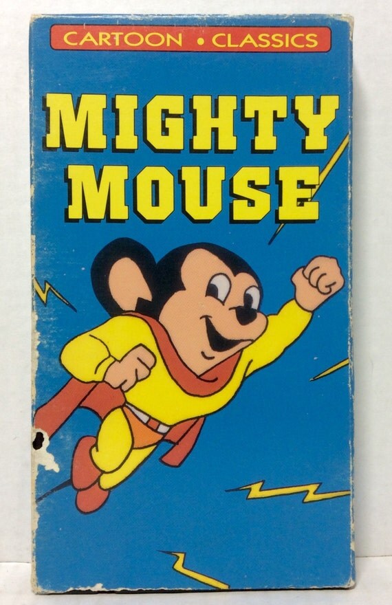 Mighty Mouse Cartoon Classics VHS vintage animated vhs tape