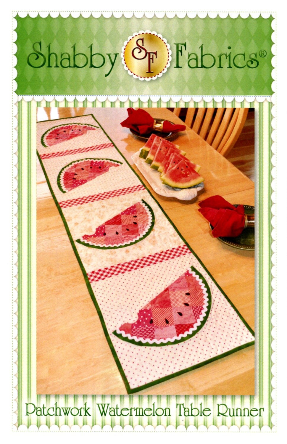 watermelon table runner pattern shabby fabrics 48631 summer watermelon table runner pattern shabby fabrics 48631 summer