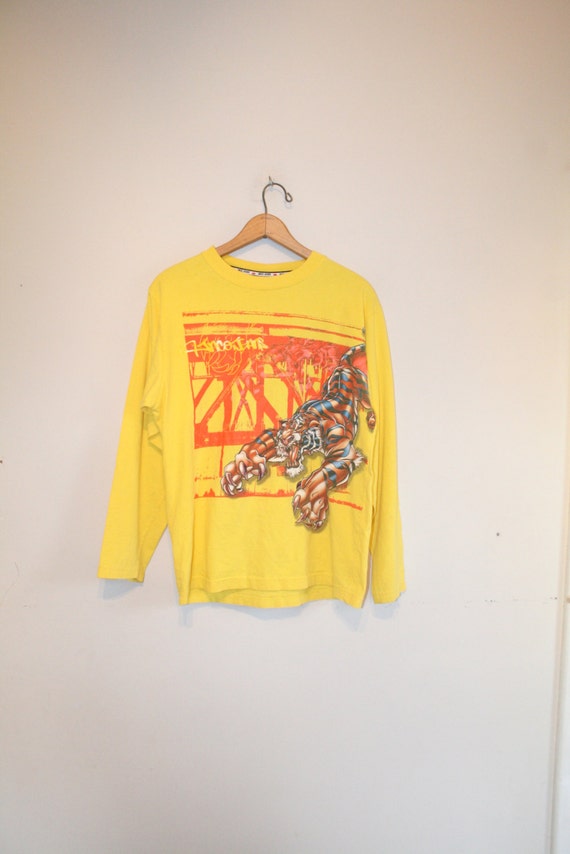 JNCO TIGER SHIRT // size adult small // 90s // long sleeve