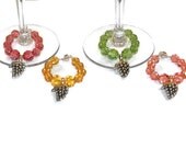 Fancy Exquisite Magnetic Wine Charms,Custom Orders Welcome, Many Colors, Many Themes Available, The person who has everything  QTY:  4
