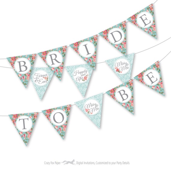 items similar to bridal shower bunting banner garland items similar to bridal shower bunting banner garland