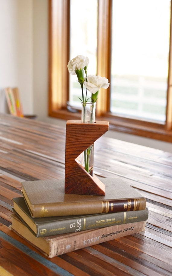 Rustic laboratory bud vase test tube bud vase vintage fir