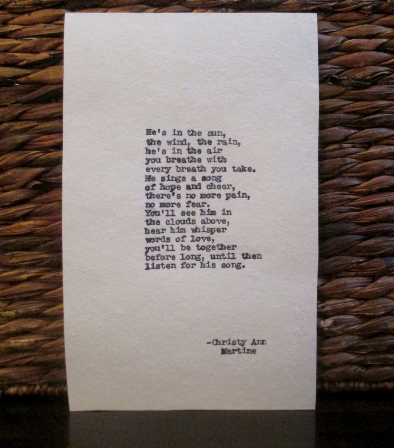 Loss of Father Gift Comforting Grief Poem by ChristyAnnMartine