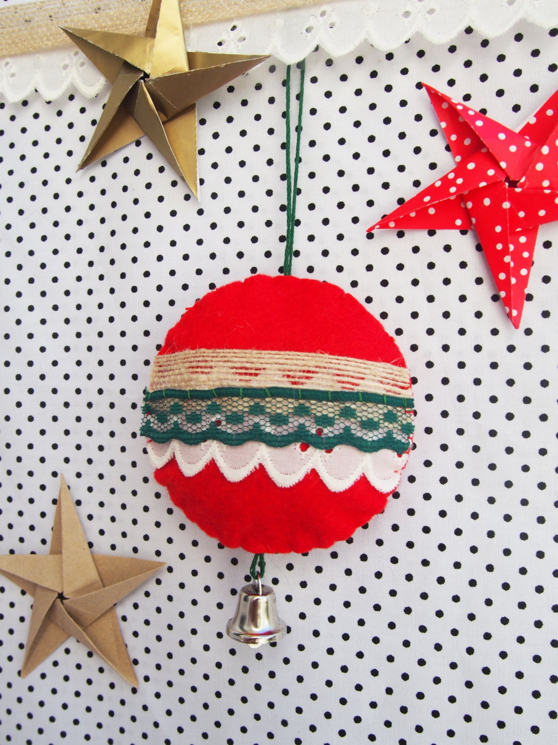 Liberty Bell and Lace | Christmas Ornament