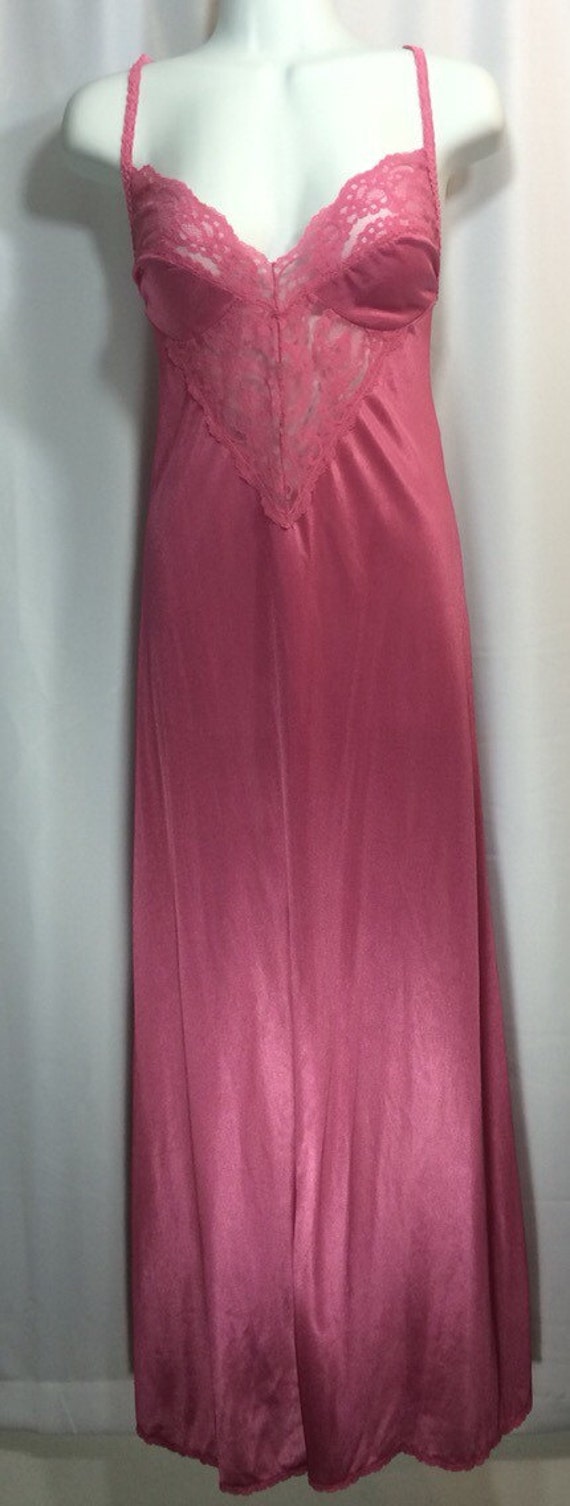 pink silky nightgown