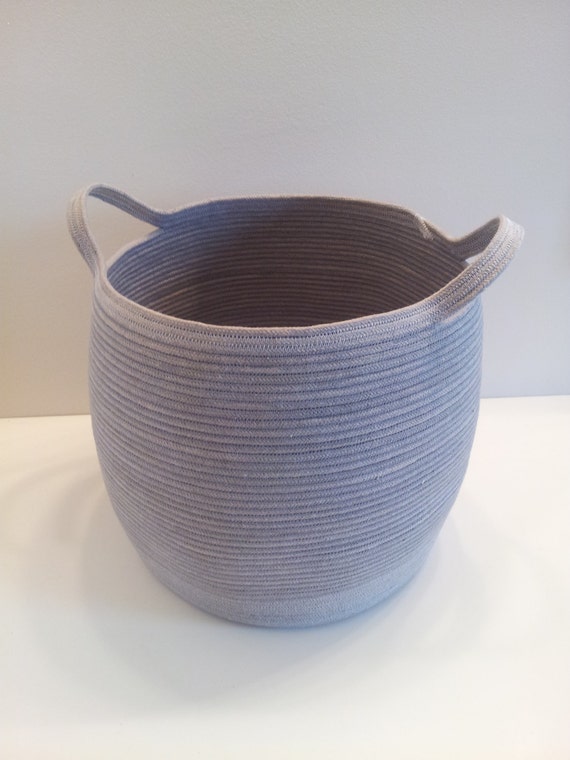 Extra Large Gray Basket with Handles
