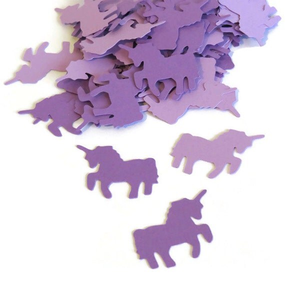 unicorn confetti 100 whimsical unicorns custom by PartyParts