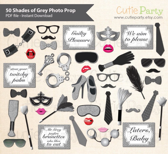 50 Shades Of Grey Free Printables - Free Templates Printable