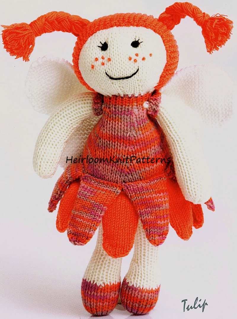 Toy Knitting Pattern for Fairy Doll in DK Height