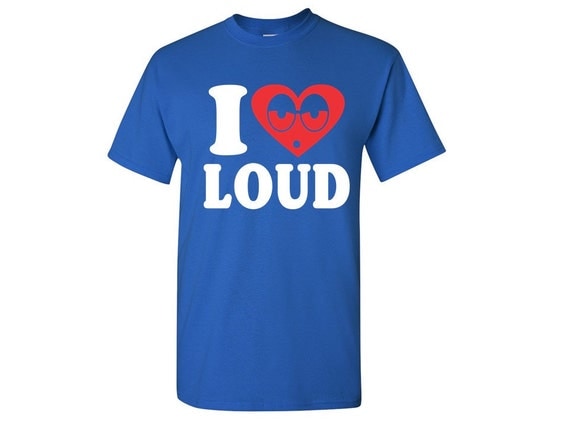 I Love Loud T-shirt. LOUD Unisex Tshirt. I by HouseofTeesClothing