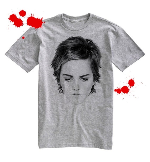 Emma Watson Grey T Shirt Men Women Unisex S M L By Headshotfashion