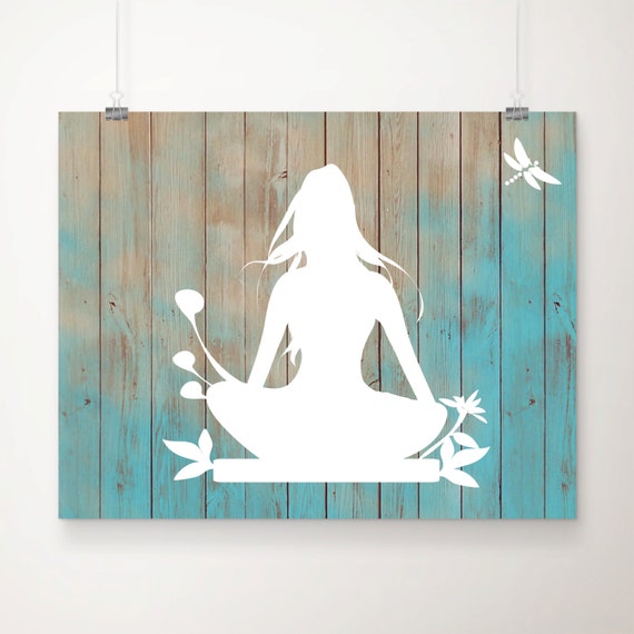 Meditation Art Print Wall Art Home Decor Office by DCAStudio