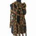 COBWEBS - hand knitting shawl scarf pocho - in earth colors - Ready to ship