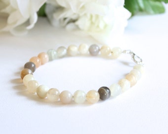 Fertility Crystals Moonstone Crystal Bracelet, Natural Earth Tone Color Moonstone, Fertility Bracelet, Pregnancy Jewelry-FREE Gift Packaging