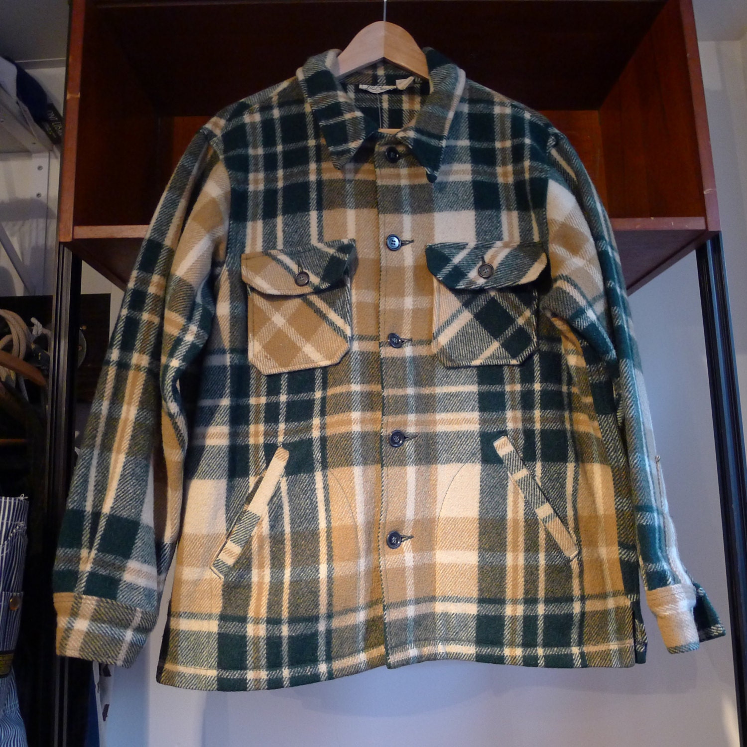 Vintage LL BEAN Flannel Shirt Plaid Long Sleeve by JointCustodyDC