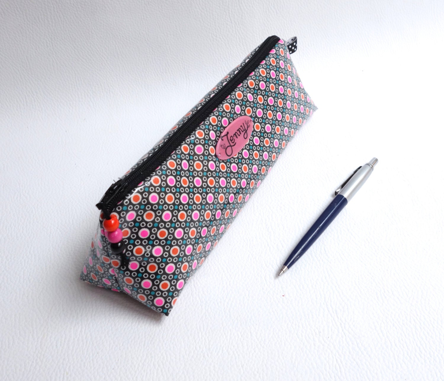 Personalized pencil case / Optional label with name by Sakamaliss