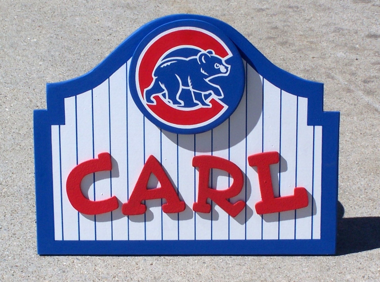 CHICAGO CUBS Sign With Your NAME Wood Decor Done By Duranduran2946