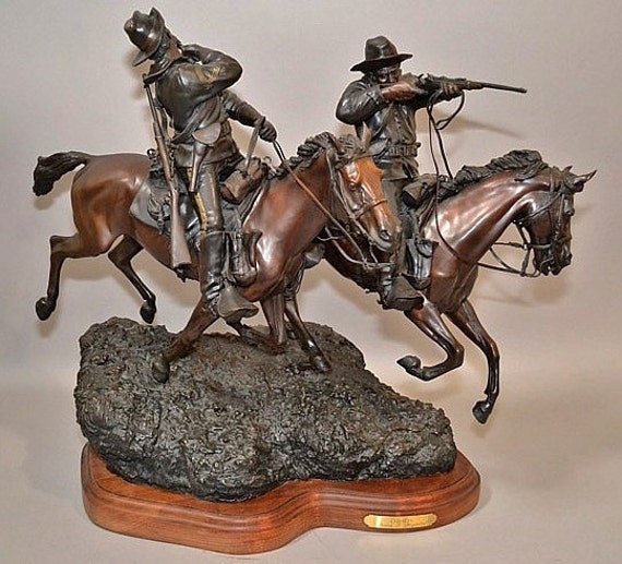 Western Art Spectacular Western Bronze Sculpture Entitiled