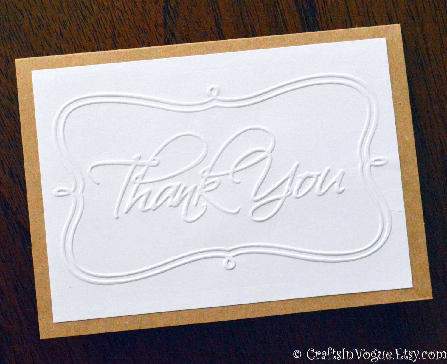 Embossed Thank You Cards Blank Thank You Note Cards Set
