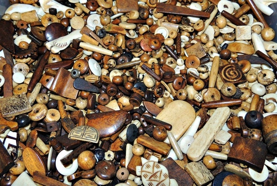 Antiqued Bone Bead Bulk Mix, Assorted Pendants, Spacers, Animal Beads ...