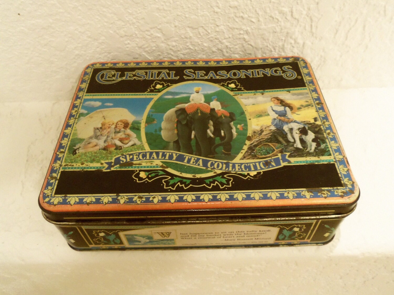 Vintage Celestial Seasonings Tea Tin Box Rare by DaisyLaceVintage