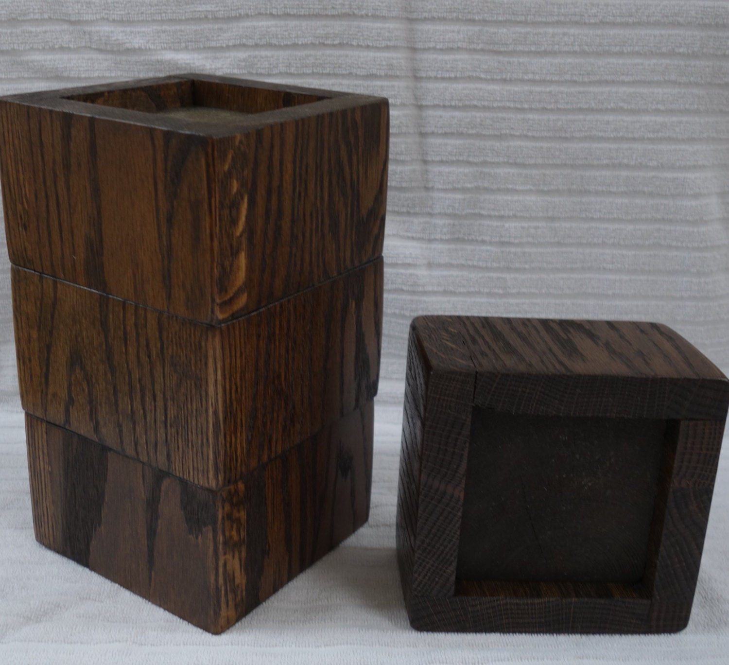 handmade wood 2.5 inch furniture / bed risers solid core set
