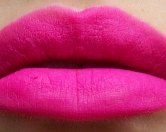 Tonic - Vegan Bright Pink Lipstick, vegan, vegan makeup, vegan lipstick, pink vegan lipstick, handmade cosmetics, potions cosmetics