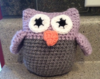 stuffed purple owl