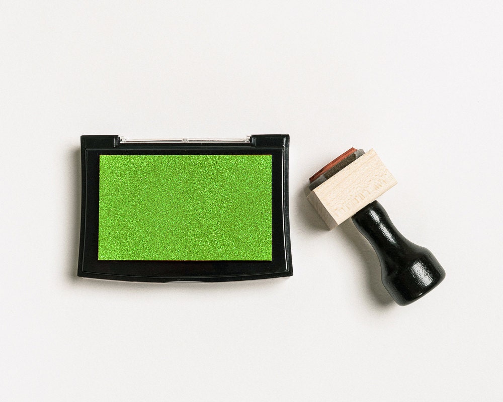 Lime Ink Pad, Lime Stamp Pad, Green Ink Pad, Green Stamp Pad, Water