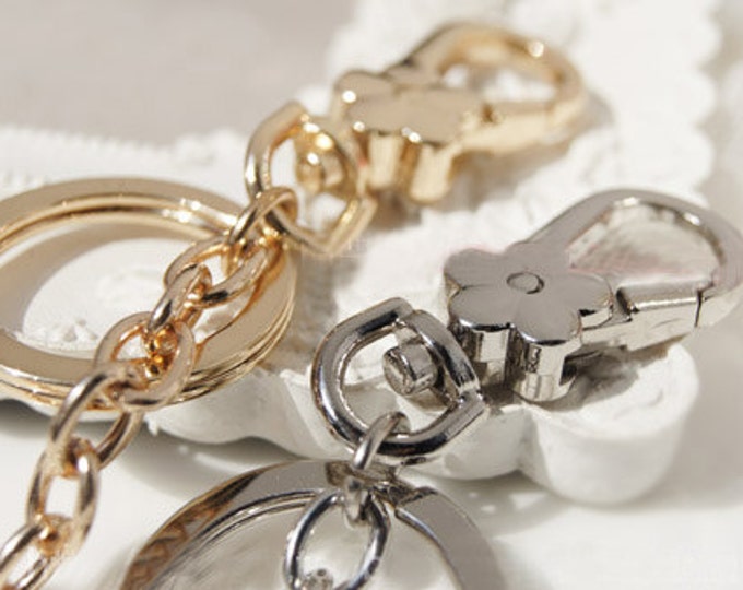 DIY Rabbit Fur Pom Pom Keychain Bag Pendant Cute Key Ring
