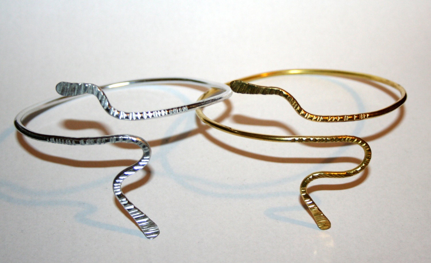 Snake Upper Arm Cuff Arm Band made of brass aluminium