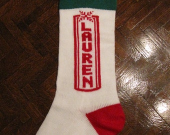 Homemade Personalized Christmas Stockings