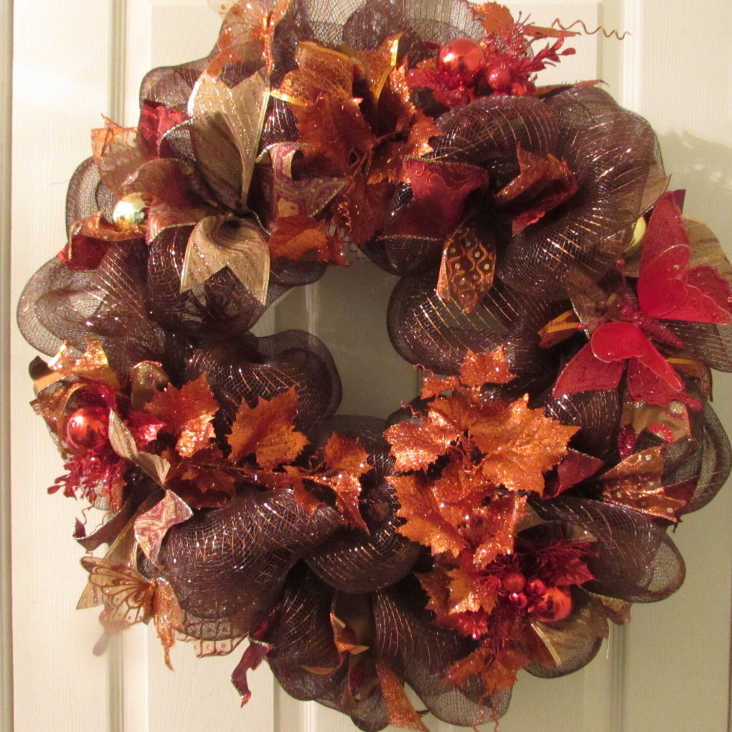 How To Make Thanksgiving Door Wreaths / 16 Whimsical Handmade