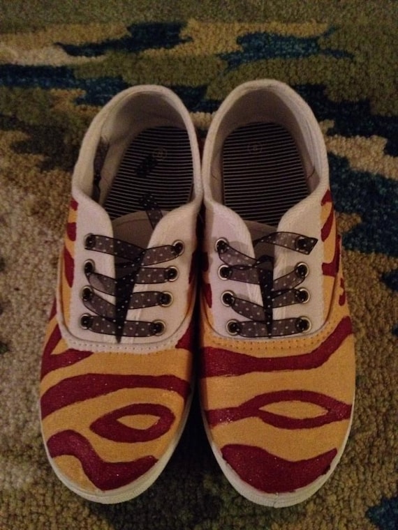 Personalized Hand Painted Tennis Shoes. Great Spirit Wear For Schools ...