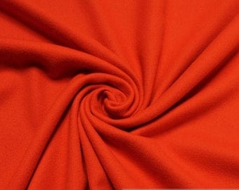 Fabric wool cashmere orange warm Lambswool not scratchy soft