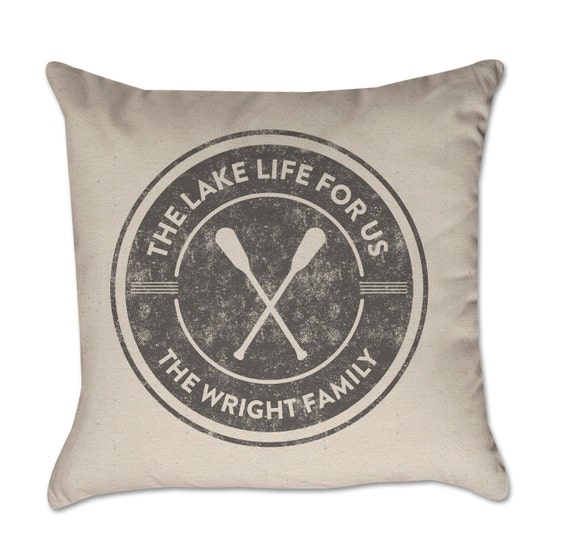 Personalized Pillow Cover Lake Life For Us Paddles