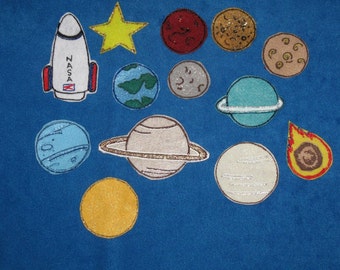 Felt board planets | Etsy