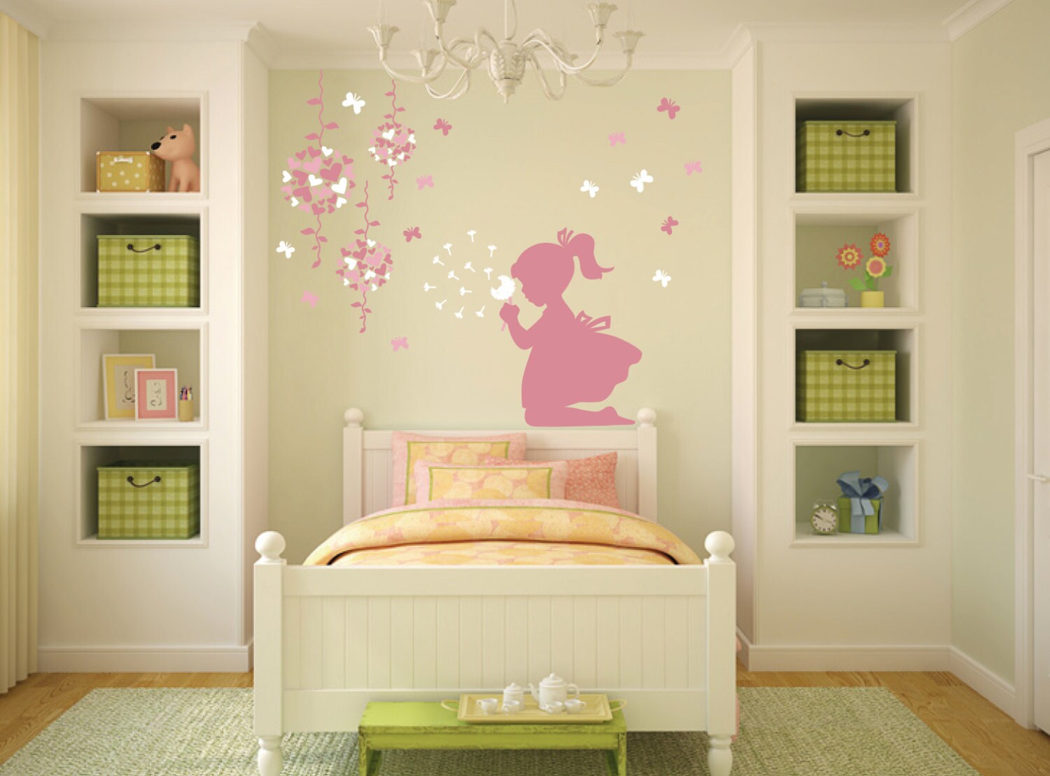 Wall decals girl wall stickers bambini adesivi di labandadelriccio