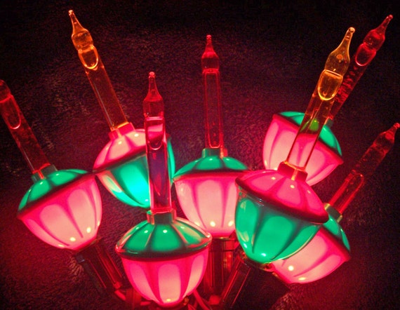 Vintage NOMA Bubble Lights Candelabra Base Christmas Lights