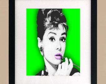 Audrey Hepburn Illustration Print