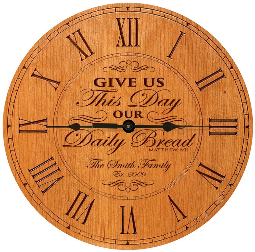 Personalized Wall clock Wedding clock Parent by Welovefamily