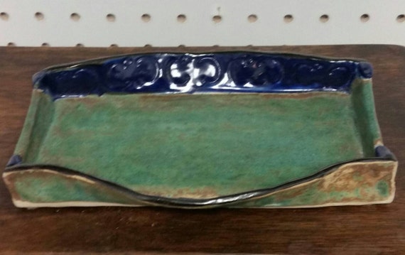Vintage Ceramic Art Pottery Tray Lobed by VivaEclecticVintage