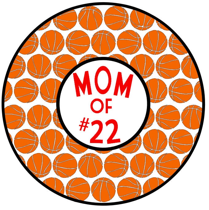 Download Basketball Circle Monogram Frame SVG and DXF by LittleBigCuts