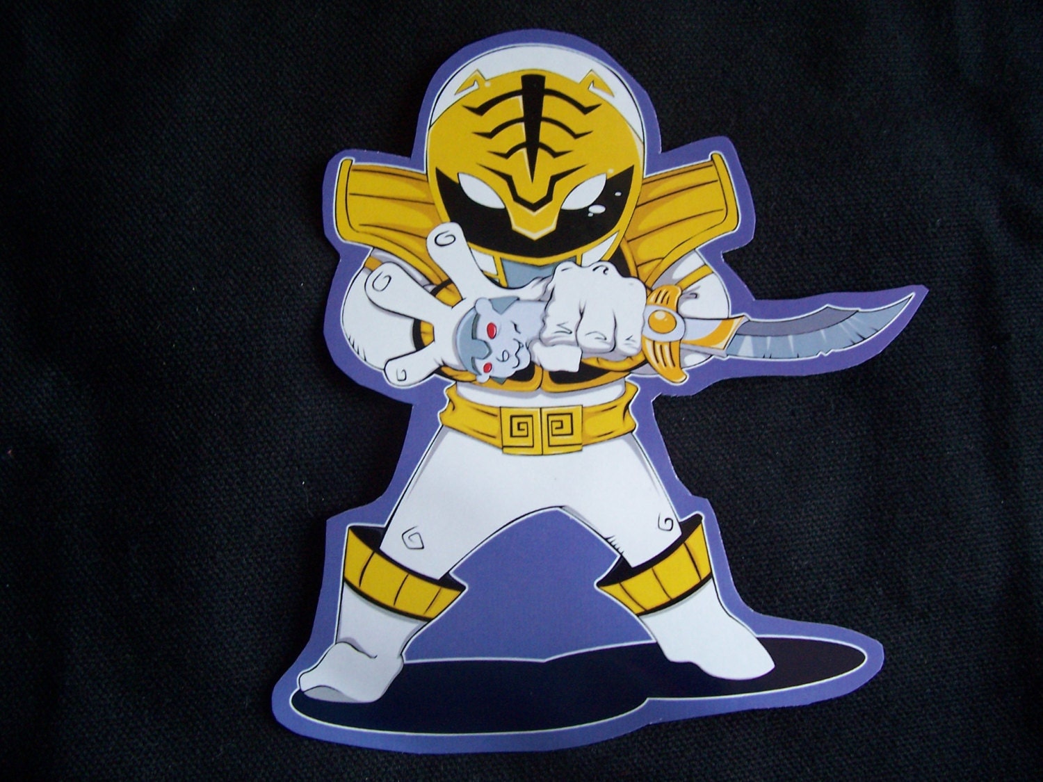 White Ranger Sticker From Power Rangers by YoshiProductions