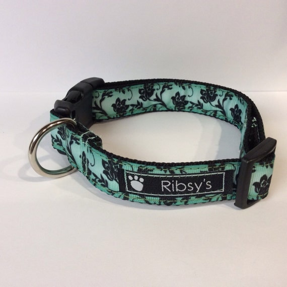 Gothic Floral Adjustable Dog Collar