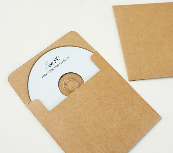 10pcs Recycled Kraft Paper CD Sleeves CD Box set 1313cm