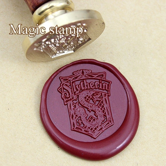 Harry Potter Hogwarts Slytherin Wax Seal Stamp wedding stamp