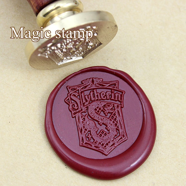 Harry Potter Hogwarts Slytherin Wax Seal Stamp by MagicStamp
